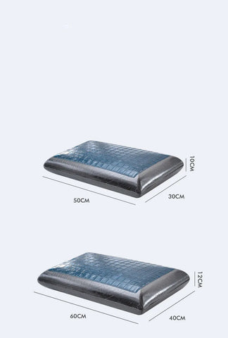 New Summer Double-sided Available Gel Cooling Pillow Bamboo Charcoal Memory Foam Ergonomics Pillows for Bedroom with Pillowcase