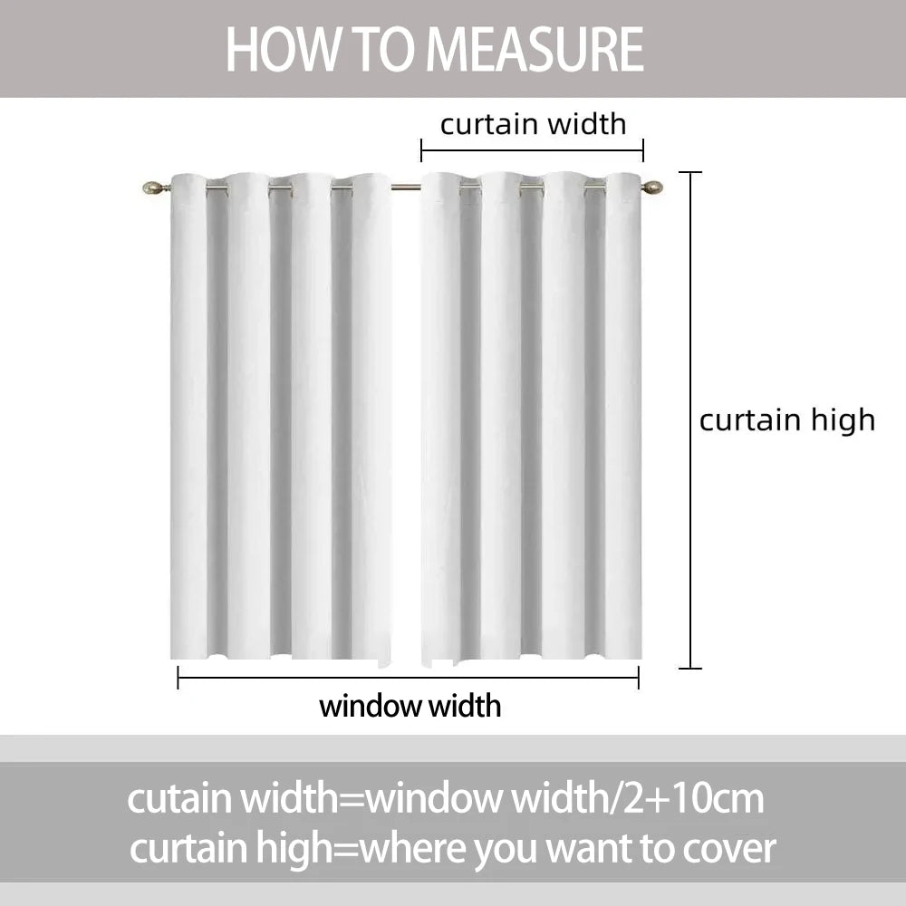 2pcs Nordic Style Blackout Curtains Blue Leaf Pattern Decor Home Interior Curtains Modern Simple Window Curtains For Living Room