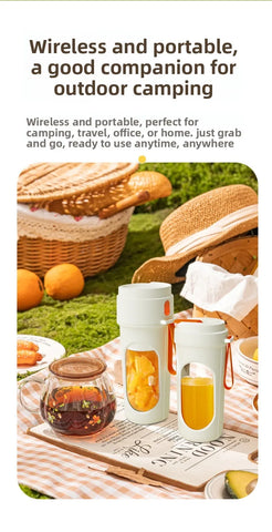 Multifunctional Portable Juicer Cup 2 in 1 Sports High Capacity Fruit and Vegetable Cup Outdoor Juicer Juicer CupFruit Vegetable