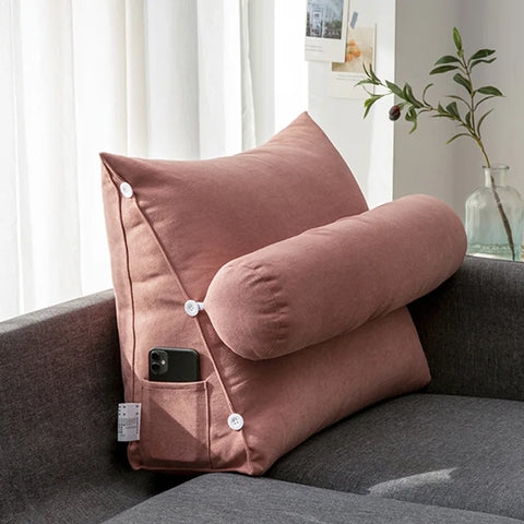Sofa cushion, simple triangular cushion, pillow, living room backrest