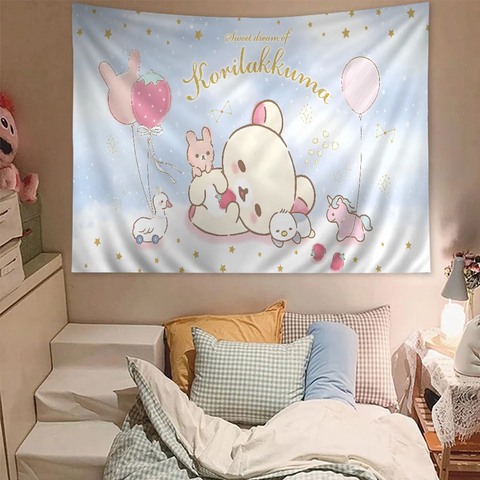 R-RilakkumaS Printed Large Wall Tapestry Hanging Tarot Hippie Wall Rugs Dorm Art Home Decor