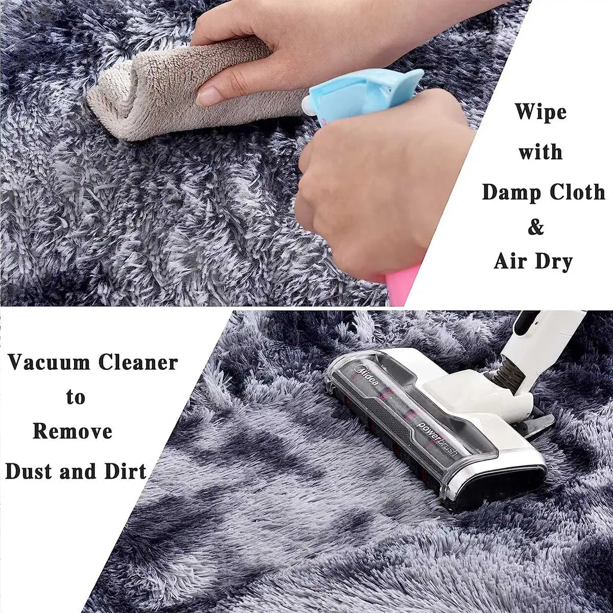 Gray Carpet for Living Room Plush Rug Bed Room Floor Fluffy Mats Anti-slip Home Decor Rugs Soft Velvet Carpets Kids Room Blanket