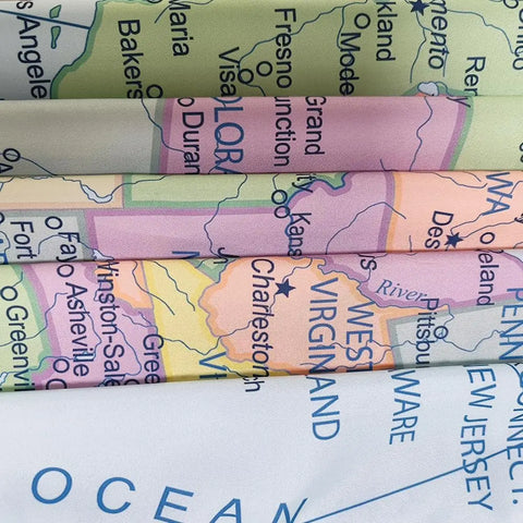 United State Map Tapestry, US Maps Tapestries for Kids Student, Educational Tapestry Wall Hanging for Classroom Bedroom Living