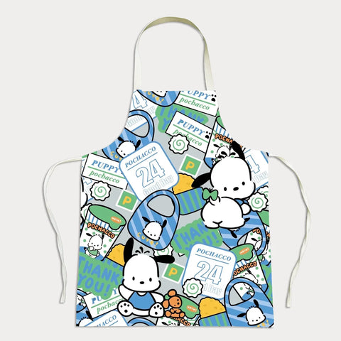 New Sanrio Cartoon Series ApronPainting anti-fouling anti-dirty apron work clothes kitchen hot pot bib