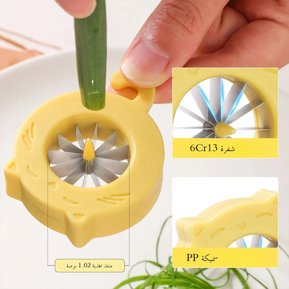 Green Onion Easy Slicer Shredder Plum Blossom Cut Green Onion Wire Drawing Superfine Vegetable Shredder Kitchens Accessories