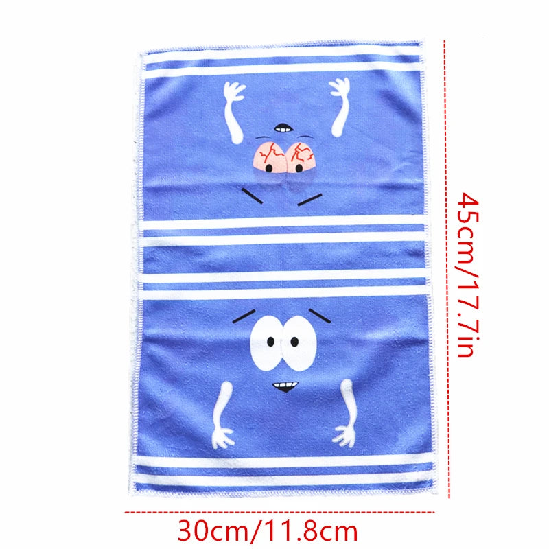 Cute cartoonTowelie Hand Towel Quick-Dry Polyester Woven Dish Cloth Super Soft Fantasy Themed Oblong Towel for Kitchen Bathroom