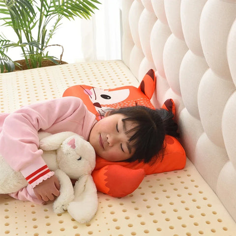 Kids Pillow Toddler Memory Foam Bed Pillows Breathable Slow Rebound Baby Cartoon Neck Nursing Pillow Travel Cushion Bebe Bedding