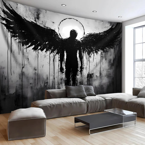 Black Angel Landscape Tapestry is Suitable for Living Room Bedroom Home Office Decoration