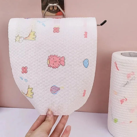 500/50pcs Disposable Rags Kitchen Non-Woven Cleaning Cloth Thicken Small Washing Dishcloths Rag Wipe Home Scouring Pad Wholesale