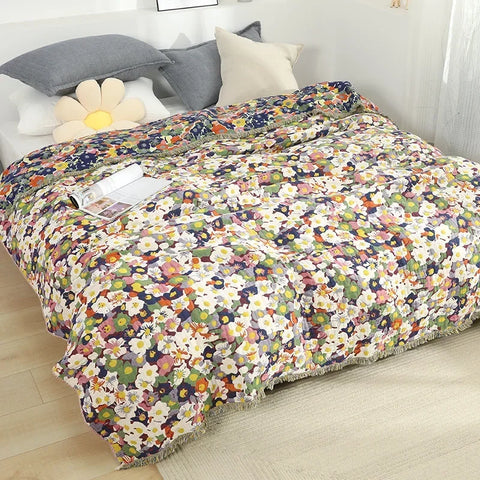 Summer Cotton Blanket And Throws Home Decoration Nap Blanket Bedspread On The Bed Cooling Quilt Large Bed Cover Boho Sofa Towel
