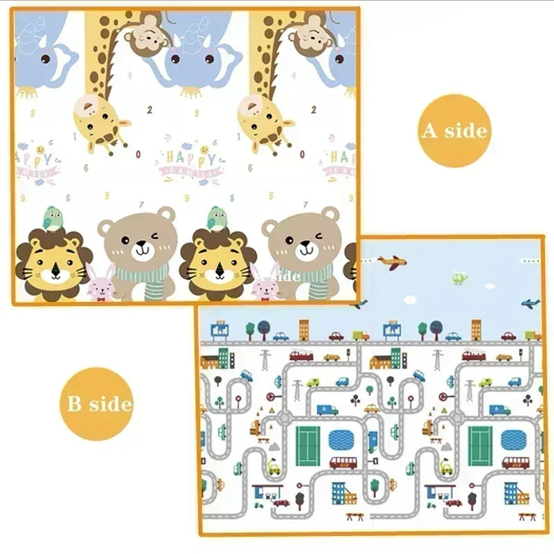 200*180cm Large Size Cartoon Baby Play Mat Xpe Puzzle Children's Mat Baby Climbing Pad Kids Rug Baby Games Mat Toys for Children