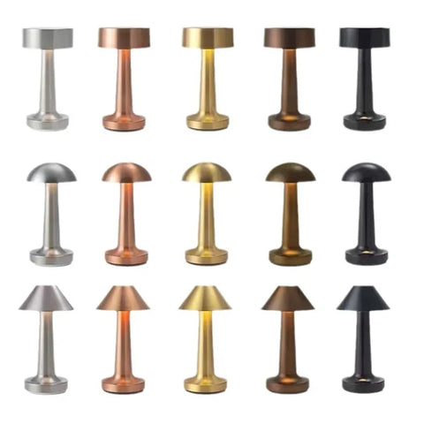 Bar small table lamp metal outdoor small table lamp dining table bedside creative night light dumbbell atmospher