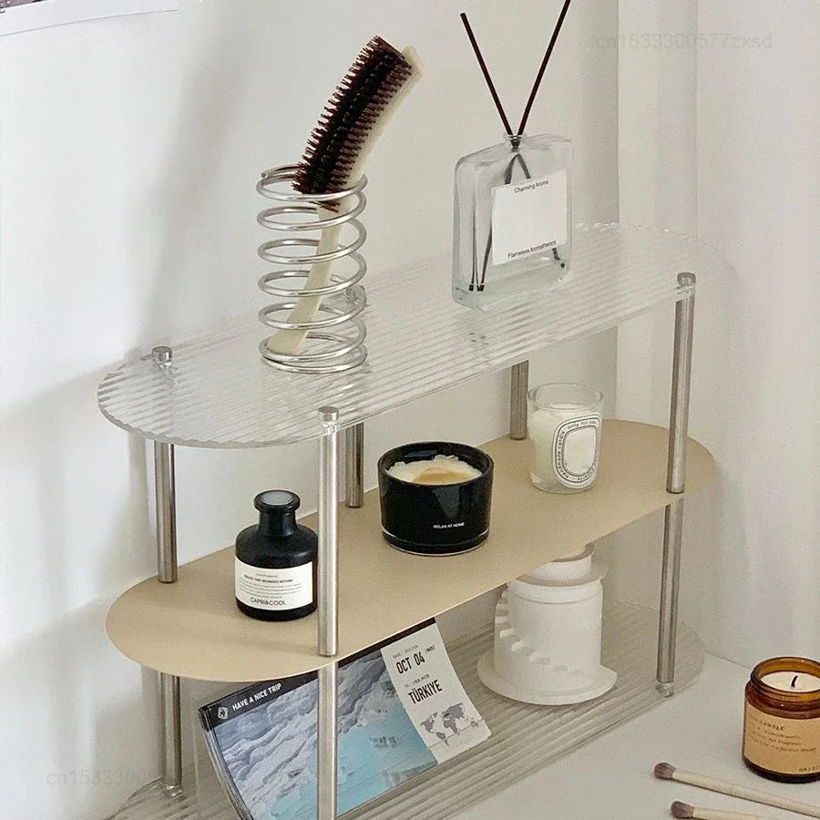 Multipurpose Stainless Steel Toothbrush Holder Bathroom Accessories for Toothpaste Makeup Brush Storage Rack Home Decoration