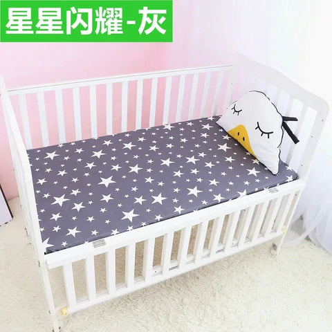51x28inch(130x70 cm) Newborn Baby Fitted Crib Sheets Cartoon Print Bed Sheet Baby Bed Mattress Covers for Unisex Baby Boys Girls