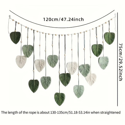 Modern Macrame Wall Art Tapestry, Bohemian Wall Decoration, Home Decoration, Macrame Feather Wall Hanging On The Wall