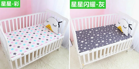51x28inch(130x70 cm) Newborn Baby Fitted Crib Sheets Cartoon Print Bed Sheet Baby Bed Mattress Covers for Unisex Baby Boys Girls