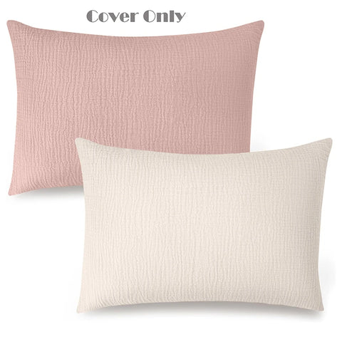 Muslin Toddler Pillowcase 100% Cotton Toddler Pillow Case Cover Soft Breathable Travel Baby Pillow Covers Envelope Closure 2PCS