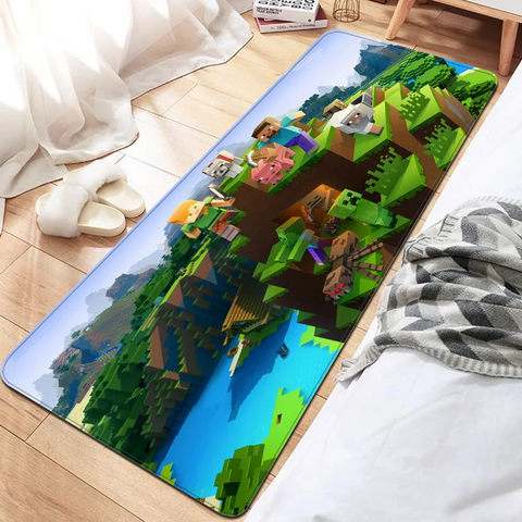 Hot Game M-Minecrafts Kitchen Mat Cheaper Anti-slip Modern Living Room Balcony Printed Modern Home Decor
