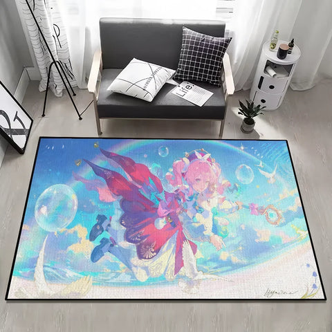 Hyacines small carpet Anti-Slip Honkai Kitchen Bedroom Handmade Game Tufted Rug Rail Carpet Living Star Room Entrance Decoration