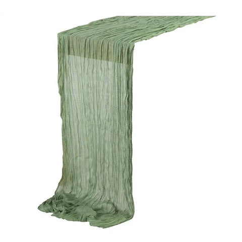 Gauze Table Runner Dinning Decoration 90*180CM Rustic Country Boho Beach Wedding Party Table Decor Christmas Table Runners