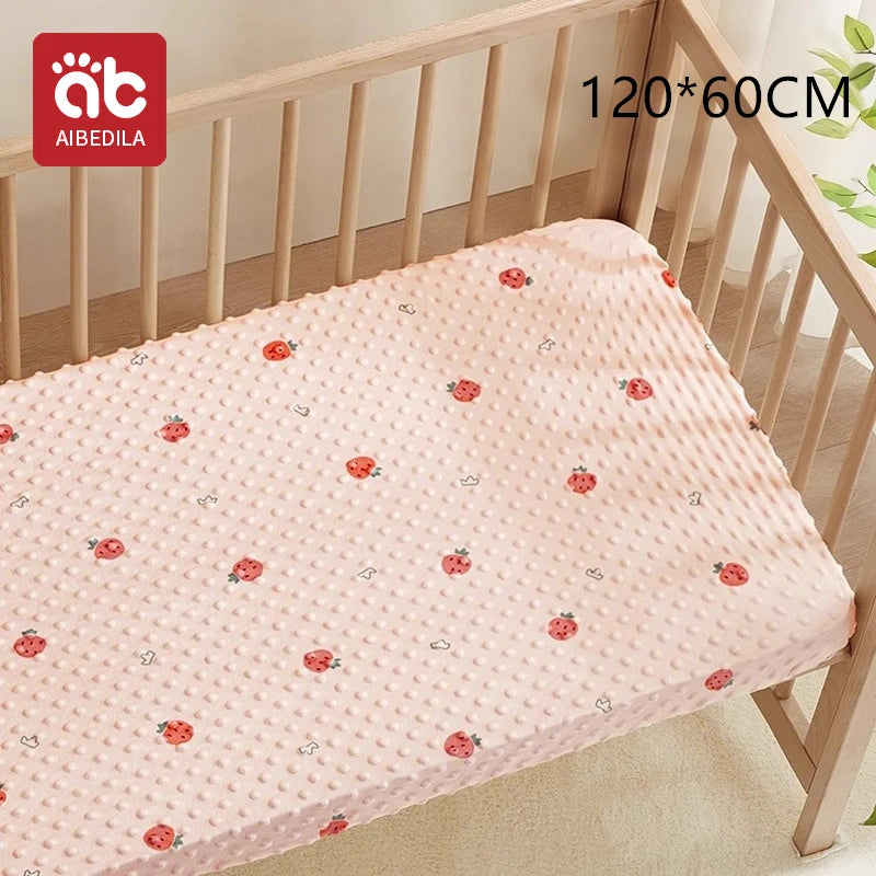 120x60cm Baby Crib Fitted Sheet For Newborn Soft Bed Cot Mattress Cover Boy Girl Toddler Bedding Allow Custom Make
