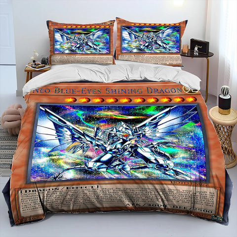 3D Yu-Gi-Oh MONSTER CARD Anime  Comforter Bedding Set,Duvet Cover Bed Set Quilt Cover Pillowcase,king Queen Size Bedding Set Kid