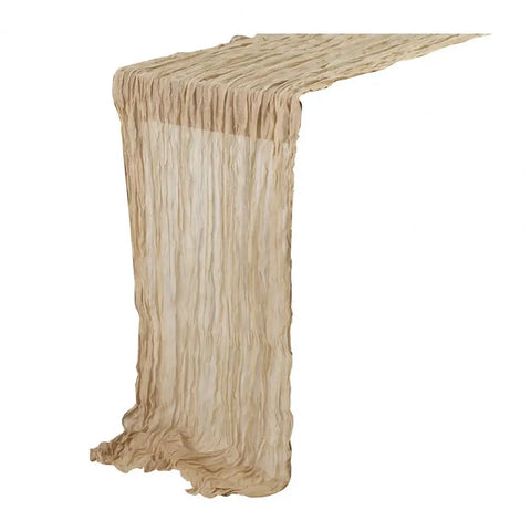 Gauze Table Runner Dinning Decoration 90*180CM Rustic Country Boho Beach Wedding Party Table Decor Christmas Table Runners