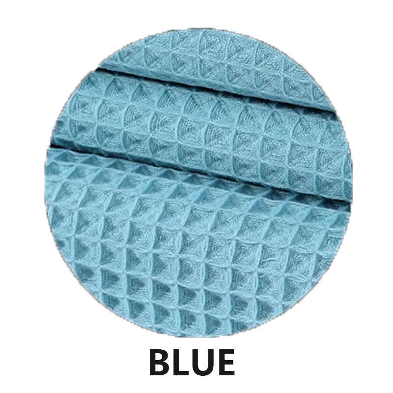 YIANSHU Waffle Towels Set Premium Cotton Bath Towel & Hand Towel Ultra Absorbent Soft Lint Free Quick Dry Lightweight Bath Sheet