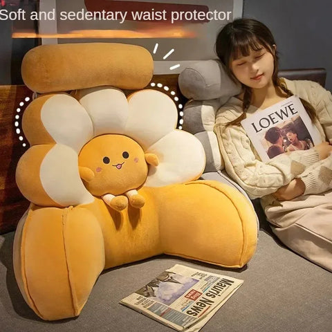 Bedside cushion pillow, office waist cushion, pillow, sleeping, reading, playing with mobile phone tools