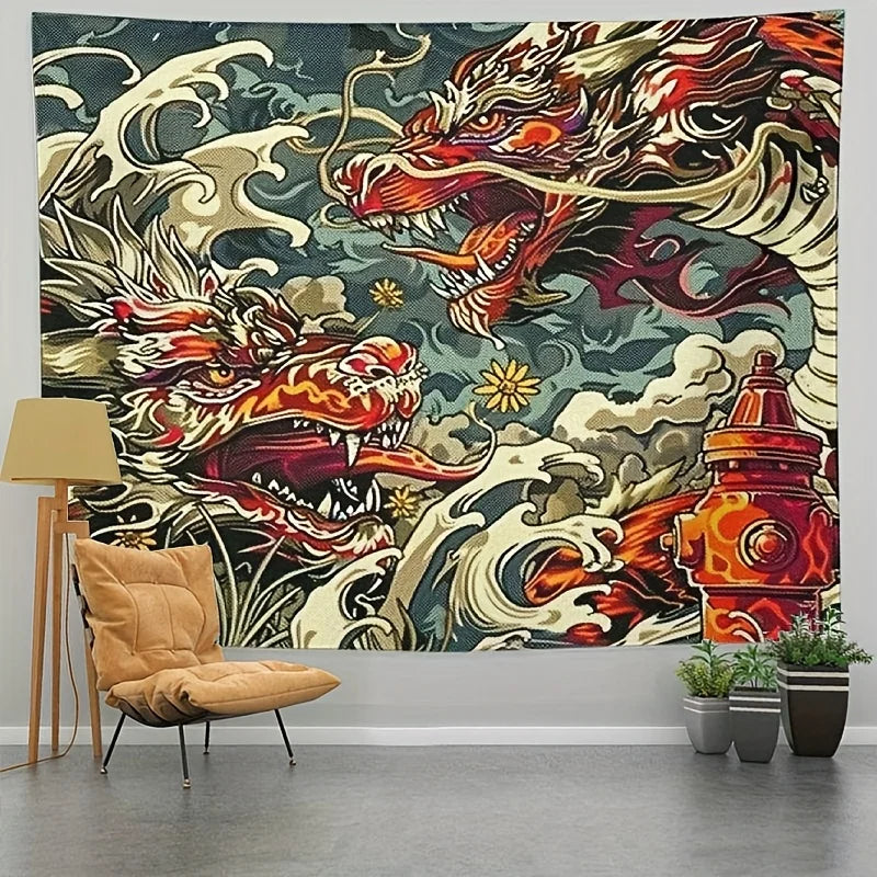 1pc soft peach light beige tapestry, polyester fabric, machine washable, suitable for living room, bedroom and dorm decoration