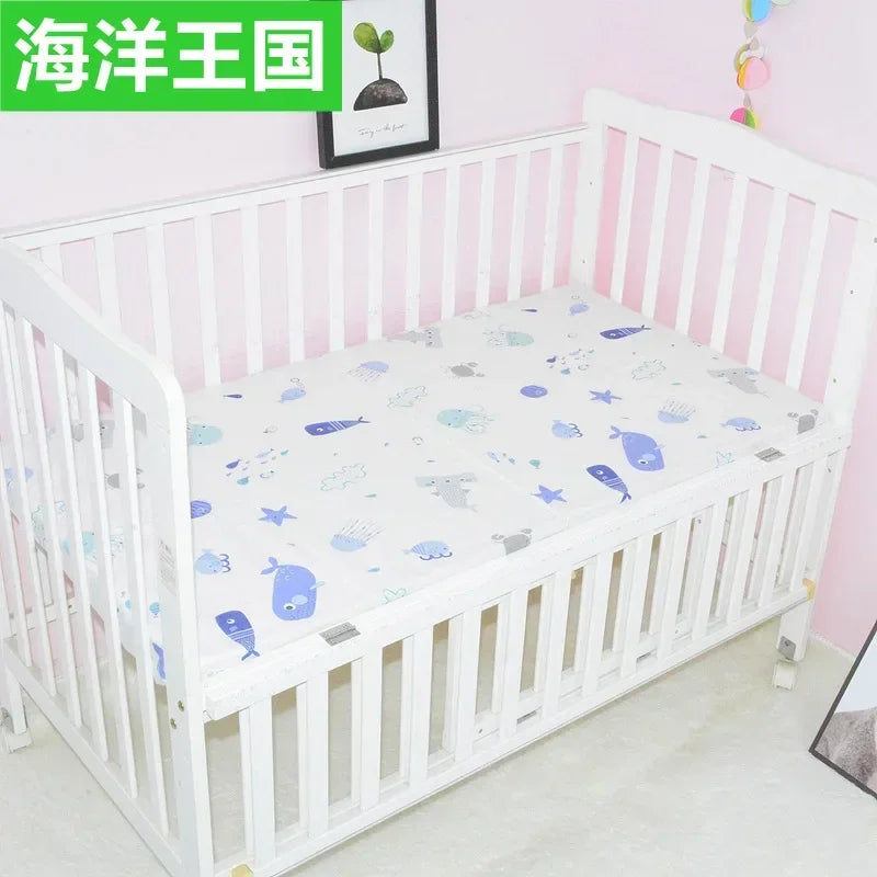 51x28inch(130x70 cm) Newborn Baby Fitted Crib Sheets Cartoon Print Bed Sheet Baby Bed Mattress Covers for Unisex Baby Boys Girls