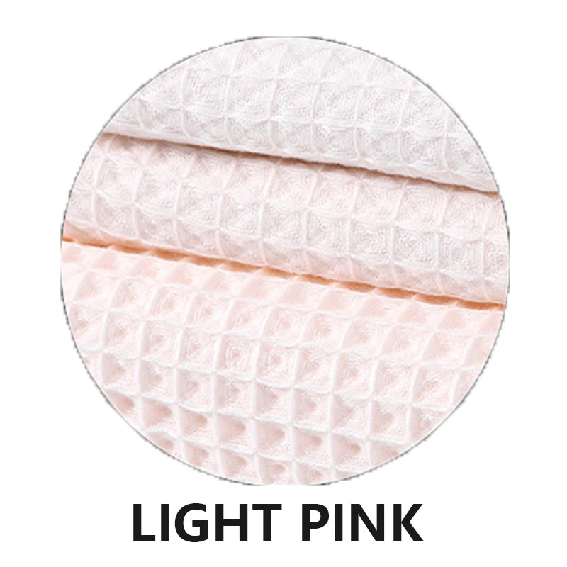 YIANSHU Waffle Towels Set Premium Cotton Bath Towel & Hand Towel Ultra Absorbent Soft Lint Free Quick Dry Lightweight Bath Sheet