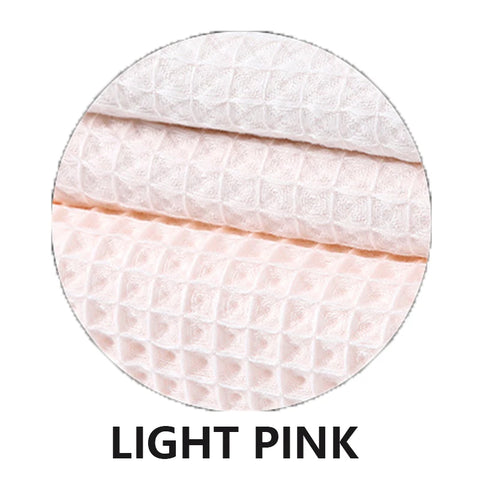 YIANSHU Waffle Towels Set Premium Cotton Bath Towel & Hand Towel Ultra Absorbent Soft Lint Free Quick Dry Lightweight Bath Sheet