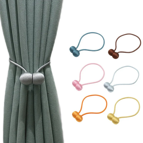 1/2PCS Pearl Magnetic Curtain Clip Clips Hanging Ball Buckle Tie Back Curtain Bedroom Office Decor Accessories  Craft Home Decor