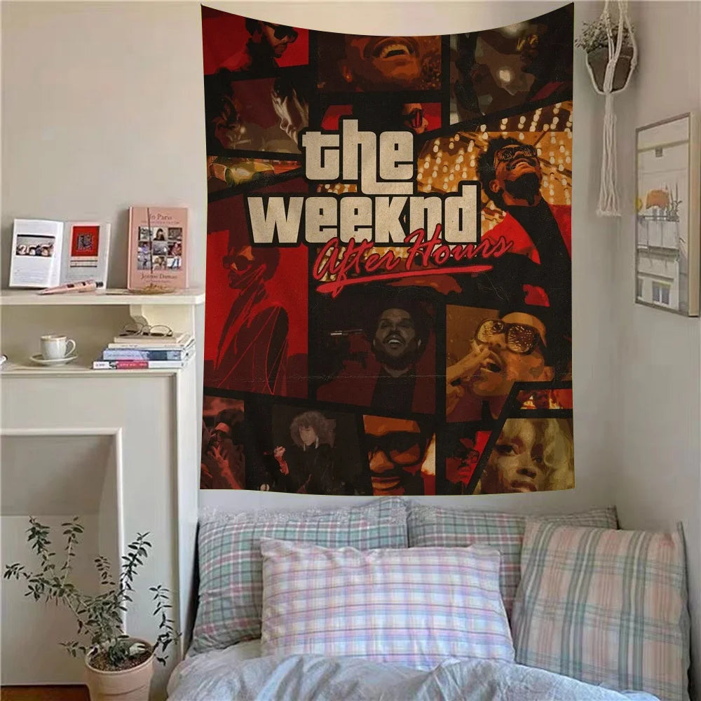 The Weeknd DIY Wall Tapestry Bohemian Wall Tapestries Mandala Home Decor