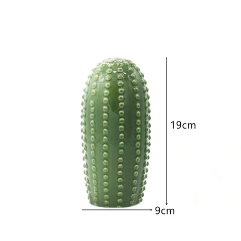 Nordic Ceramic Handicrafts Simulation Cactus Ornaments Art Decorative Home Furnishings Photography Props Green Room Decor