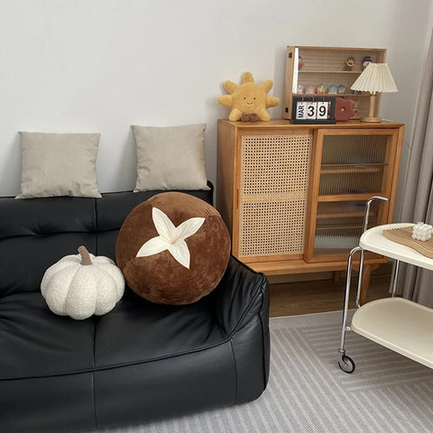 1pc Sofa Bay Window Cushion Bedroom Room Decoration Ins Style Cute Little Ornaments Mushroom Tomato Cushion Pillow