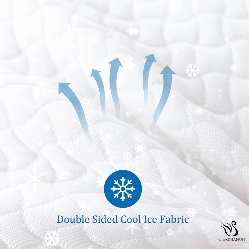 Peter Khanun Super Cooling Pillow for Summer Orthopedic Cervical Pillows U-Shaped Memory Pillow for Side Stomach Sleeper