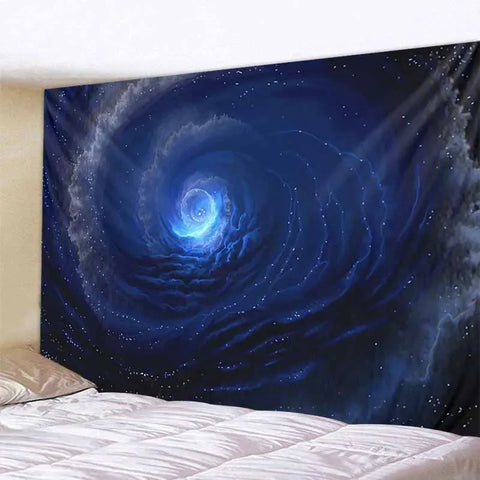 Galaxy Tapestry Soft Microfiber Material Vibrant Planets & Stars Wall Decor Perfect for Space Lovers Unique Cosmic Design