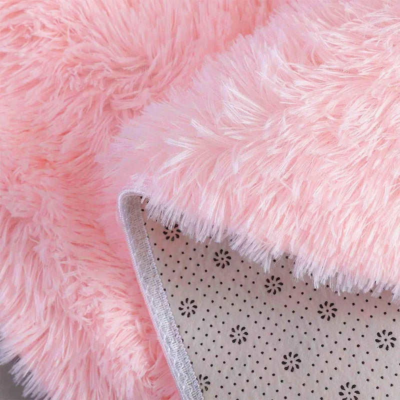 Gray Carpet for Living Room Plush Rug Bed Room Floor Fluffy Mats Anti-slip Home Decor Rugs Soft Velvet Carpets Kids Room Blanket