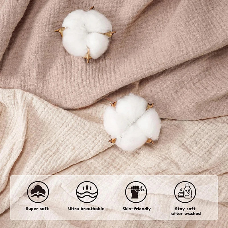 Muslin Toddler Pillowcase 100% Cotton Toddler Pillow Case Cover Soft Breathable Travel Baby Pillow Covers Envelope Closure 2PCS