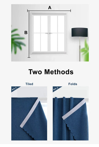 Convenient No Drilling 99% Blackout Bedroom Bay Windows Modrn Short Curtains for Living Room Blinds Easy Install Door Kitchen