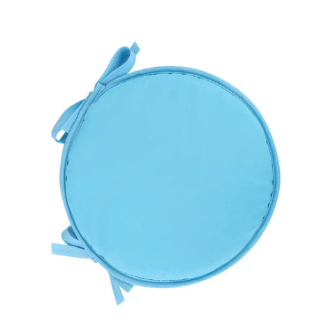 30/38cm Solid Color Round Garden Chair Pads Removable Tie-on Seat Cushion for Outdoor Bistro Stool Patio Home Dining