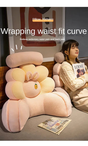Bedside cushion pillow, office waist cushion, pillow, sleeping, reading, playing with mobile phone tools