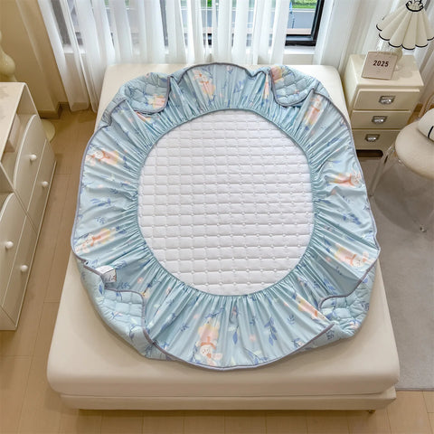 1pc Thicken Bed Cover Printed Bedspread Adulst Kids Room Bed Linen Skin-friendly Mattress Protector 침대커버 (No Pillowcase)