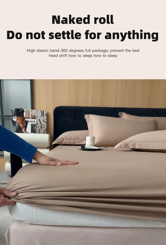 Single piece cotton bed sheet, single double bed cushion cover dustproof and breathable, mattress cover suitable for all seasons
