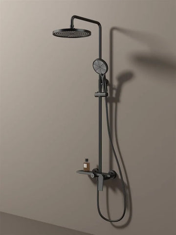 Golden Shower Set Bathroom Multi Function Spout Mixer With Shower Hand Hotel Apartment Bathtub Booster Shower Systems Set