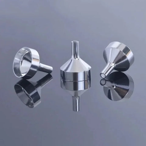 5pcs Stainless Steel Mini Funnel Kitchen Oil Liquid Funnel, Wide Mouth Funnel for Canning Kitchen Tools,Perfume,Cosmetic Liquids