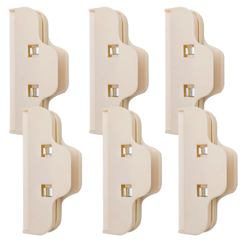 6 Pcs Large Sealing Clamp, Home Kitchen Food Snack Storage Seal Bag Clips, Chip Clips Bag Clips Food Clip