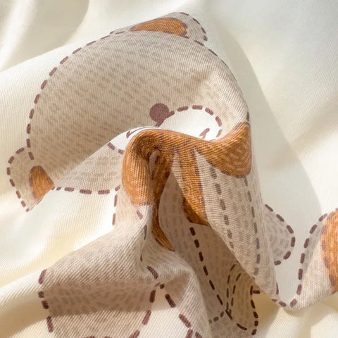 Cute Bear Duvet Cover Set for Teens, 3-Pieces Set 100%Cotton Comforter Cover with Pillow Shams, Soft Comfortable Kids Bedding